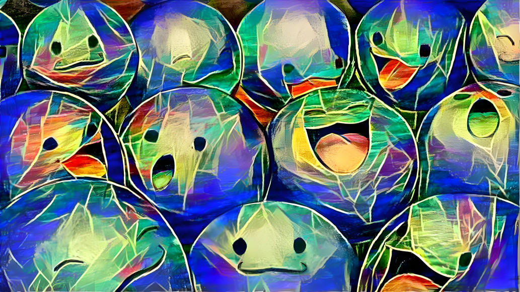colorful faces