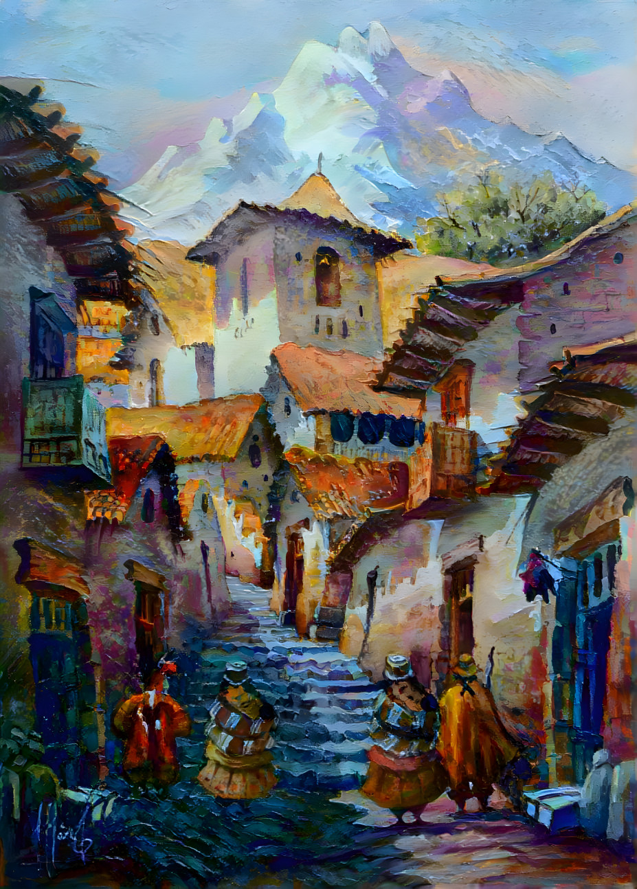 Peruvian andes street