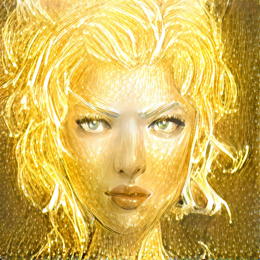 Golden yellow girl