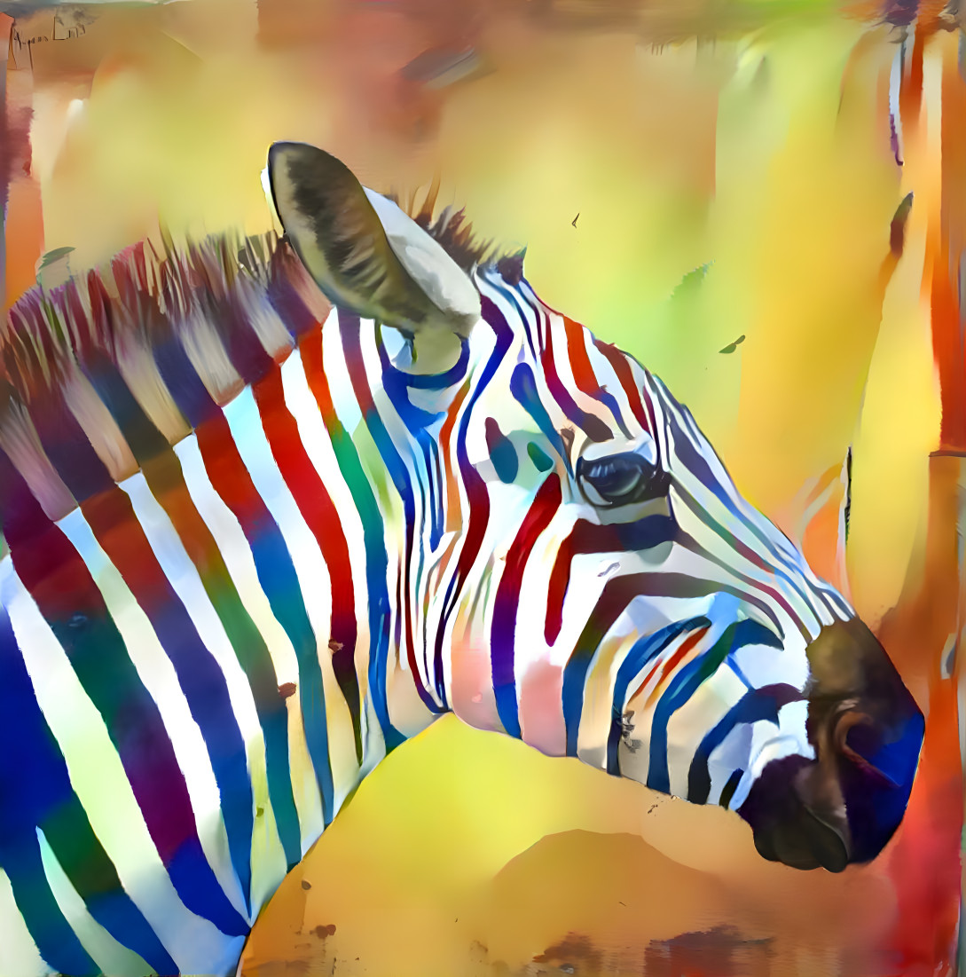 Multi-colored zebra v2