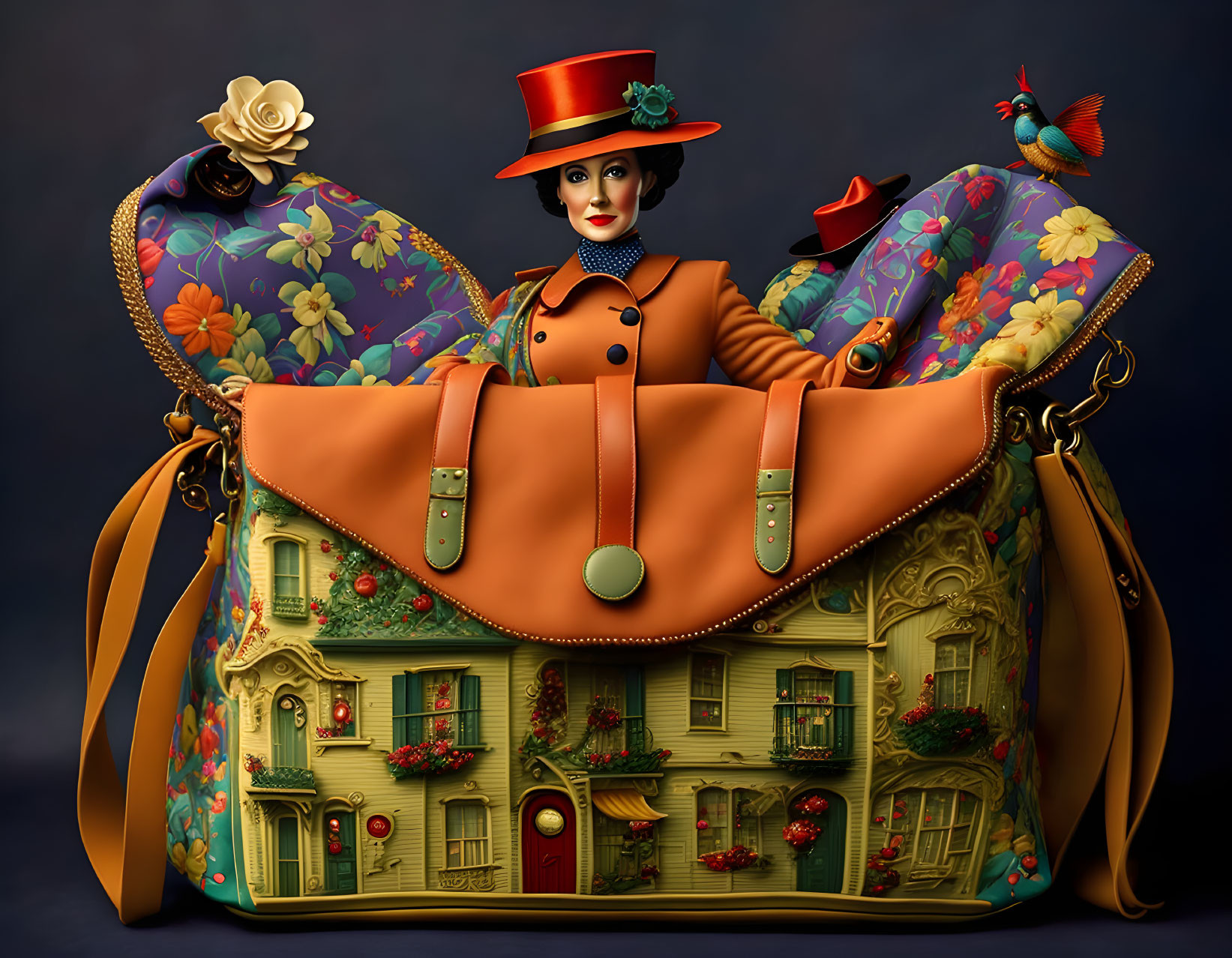 Mary Poppins and her bag