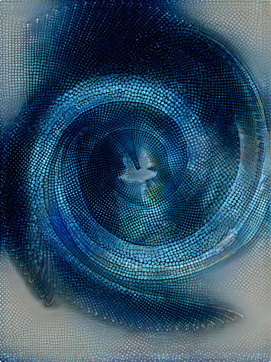 Blue Acrylic Vortex 