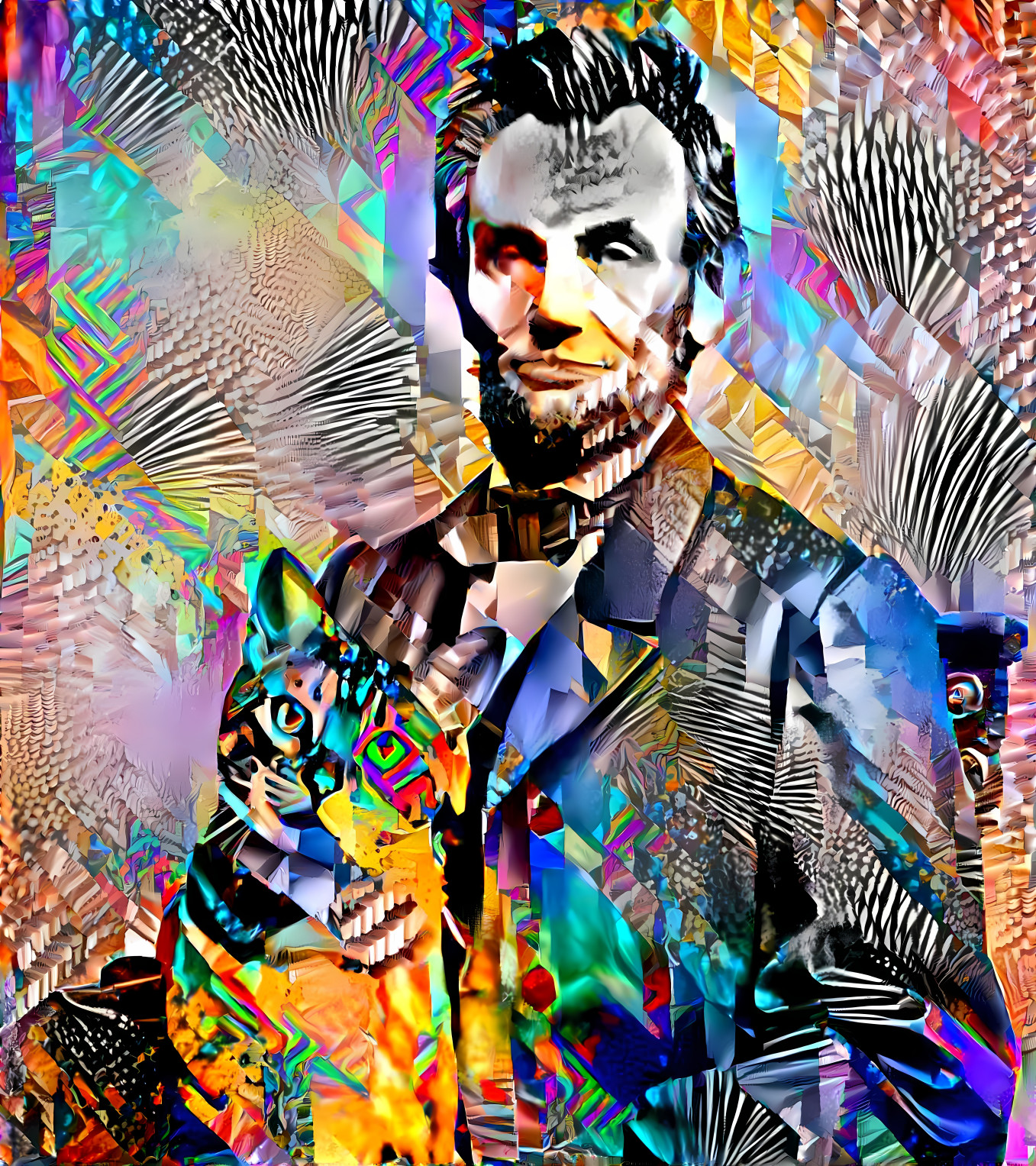 پرزیدنت آبراهام لینکلن و گربه اش