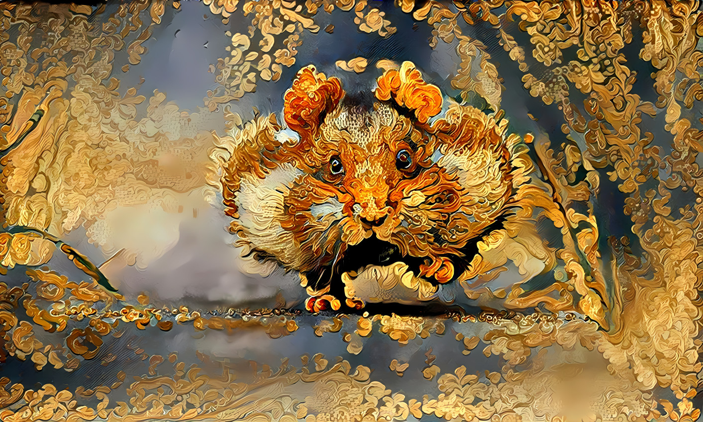 Very gold hamster