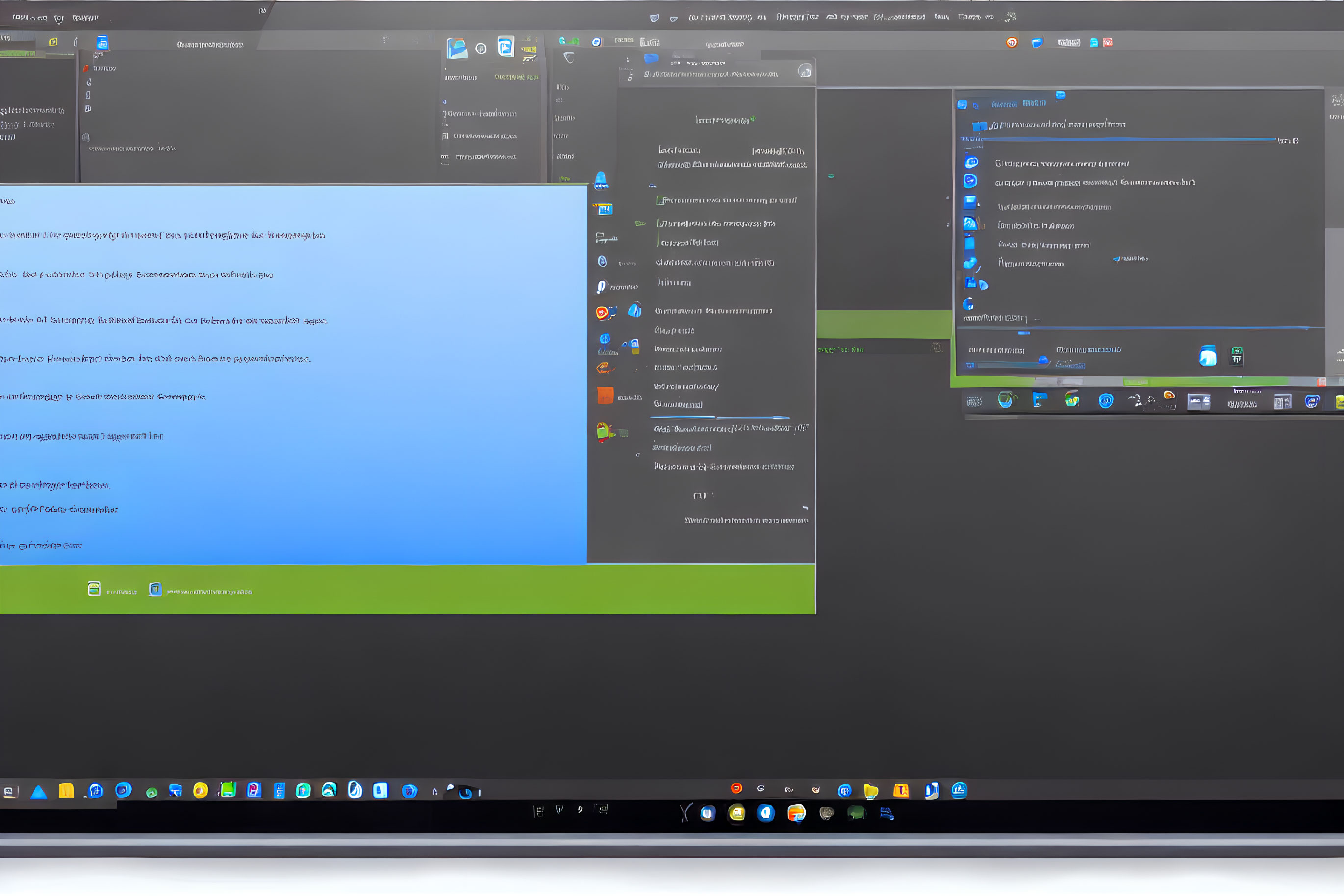 Desktop computer screen displaying blue Windows error message box and open applications.