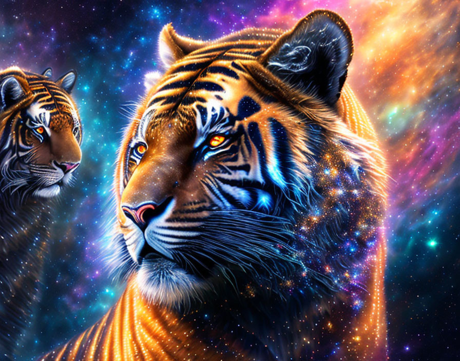 tiger in space