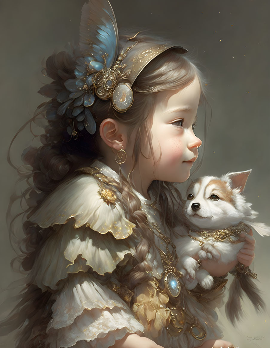 Child and Her Pet