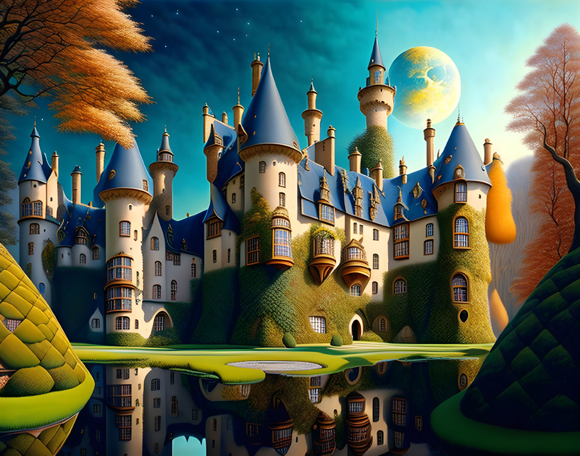 Fantasy scottish castle 