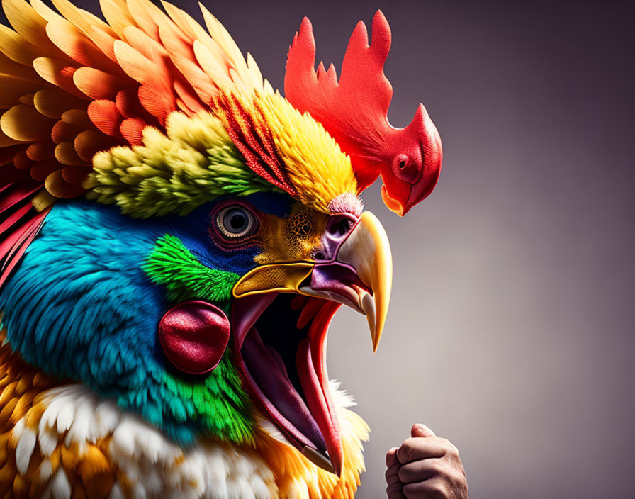 Angry gay chicken