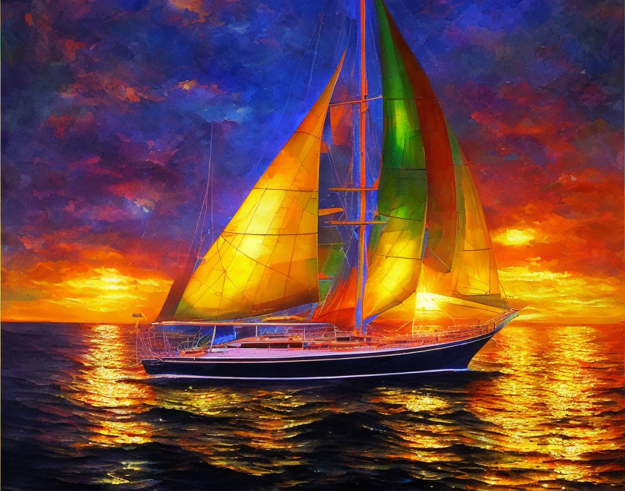 Moonlight sailing
