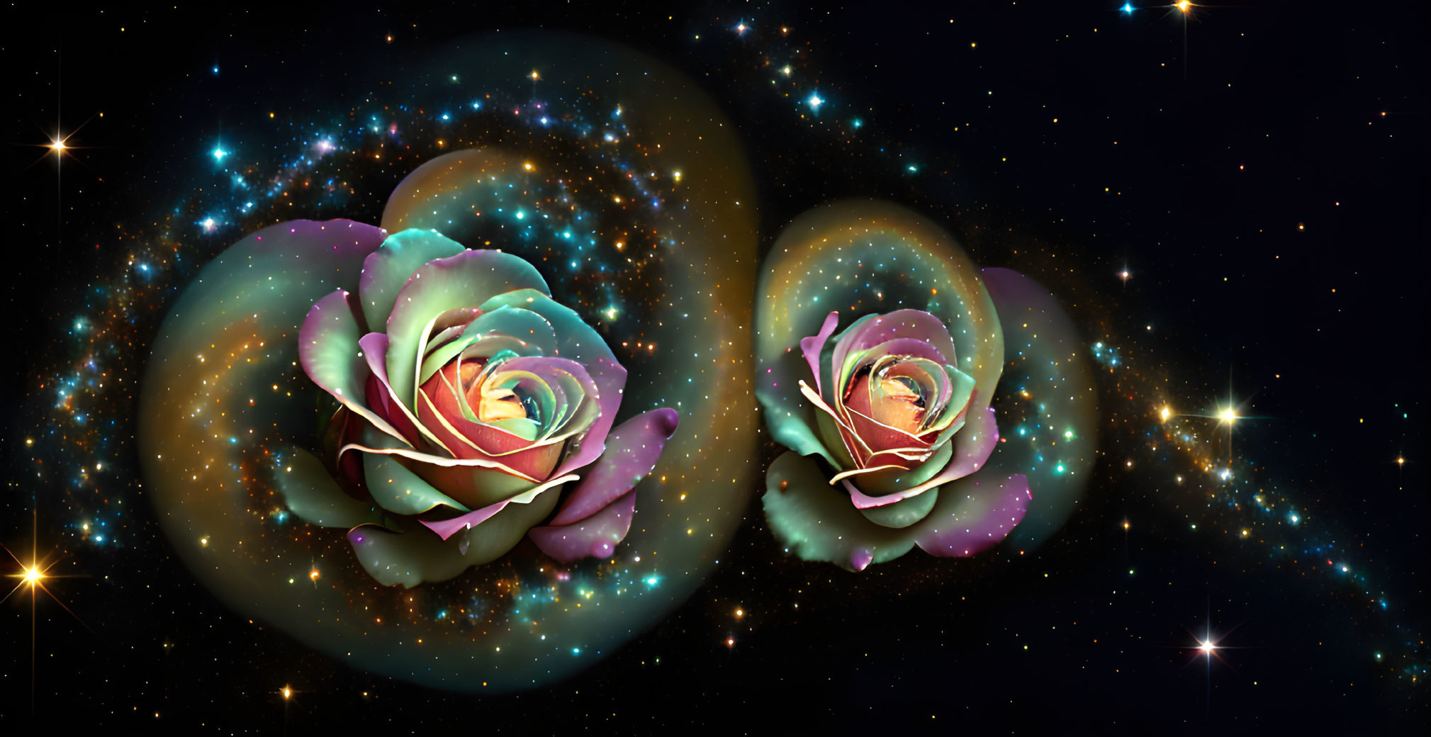 Cosmic roses 
