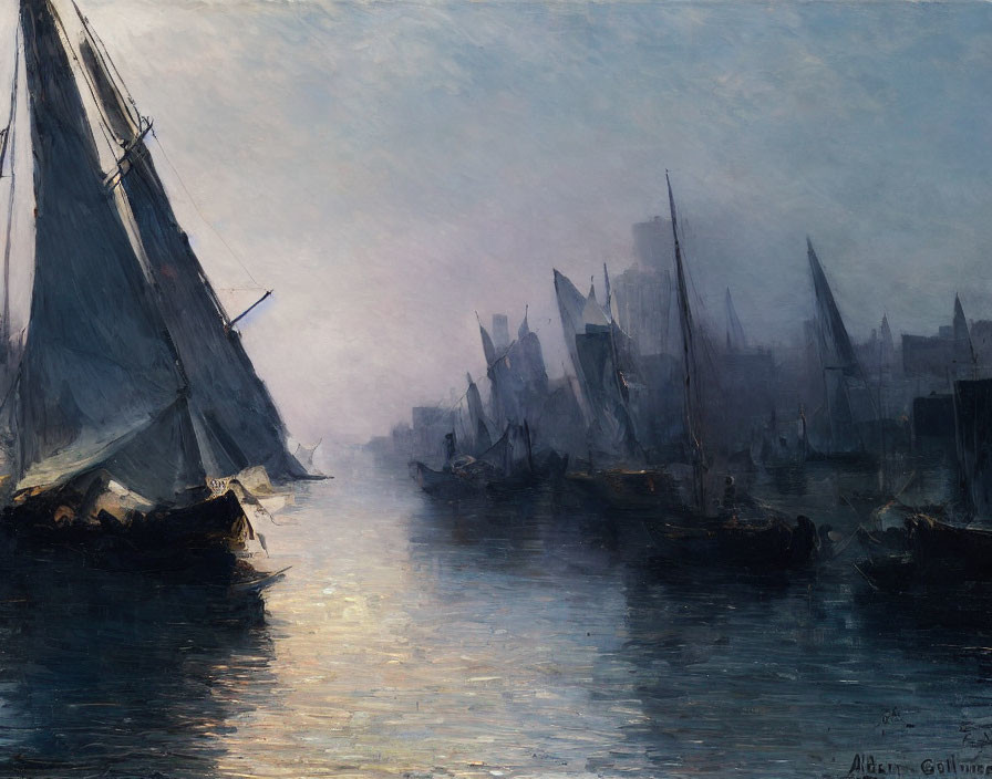 Misty at the docks 