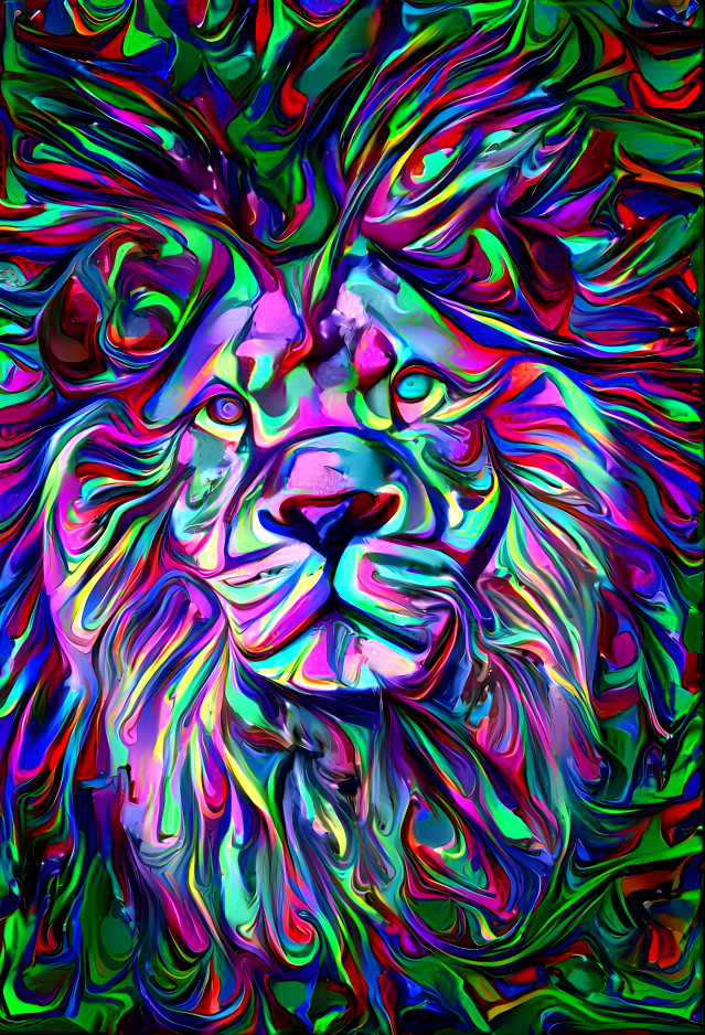 funky lion