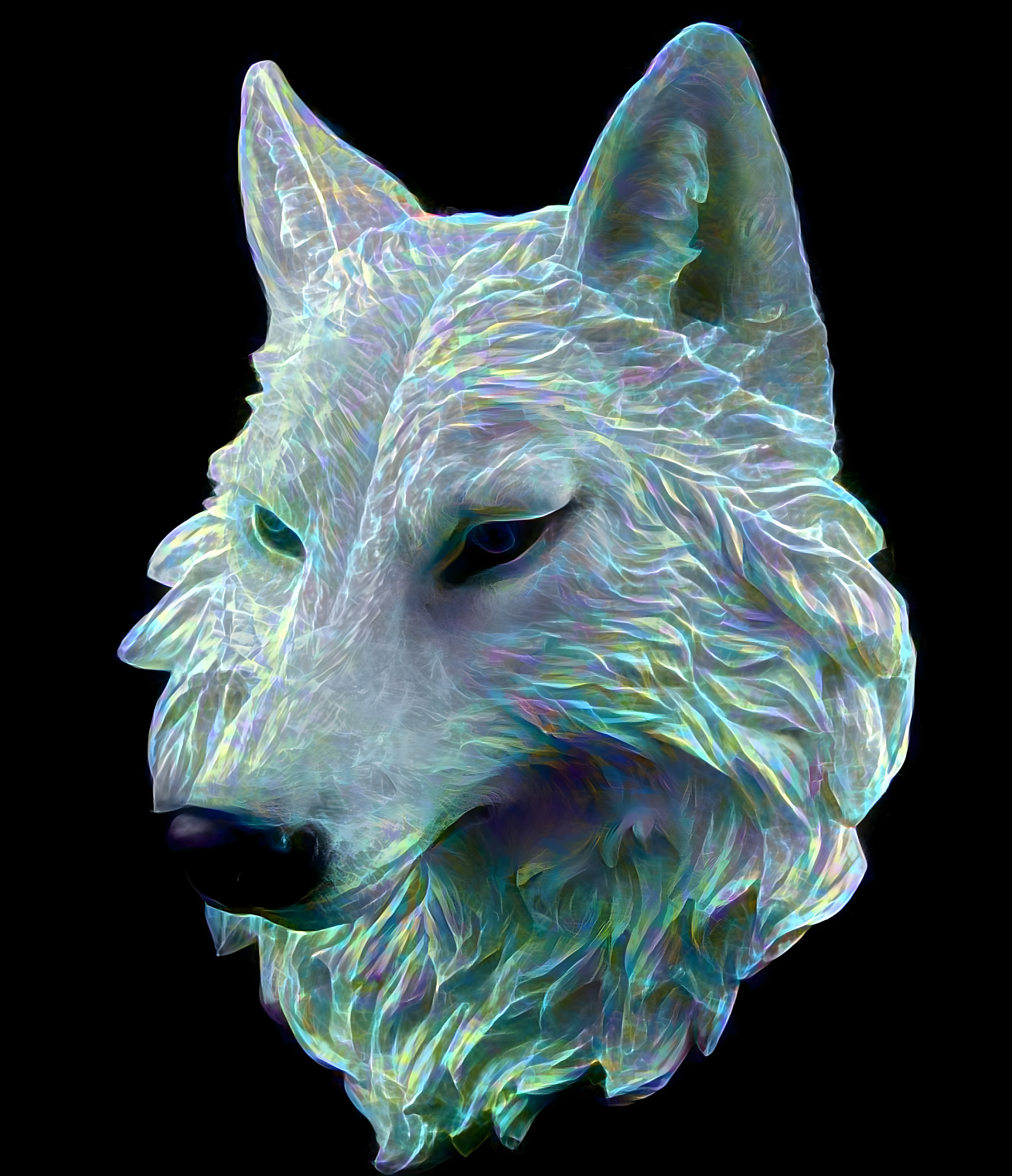 Norman the opal wolf