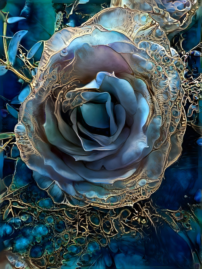 Blaue Rose