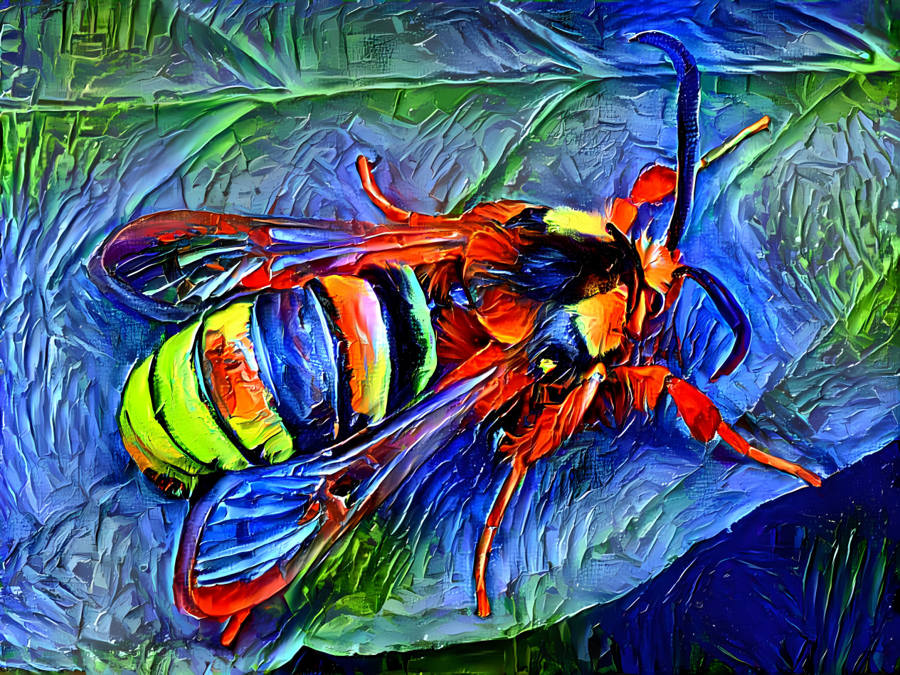 Moth Bee in Oil
