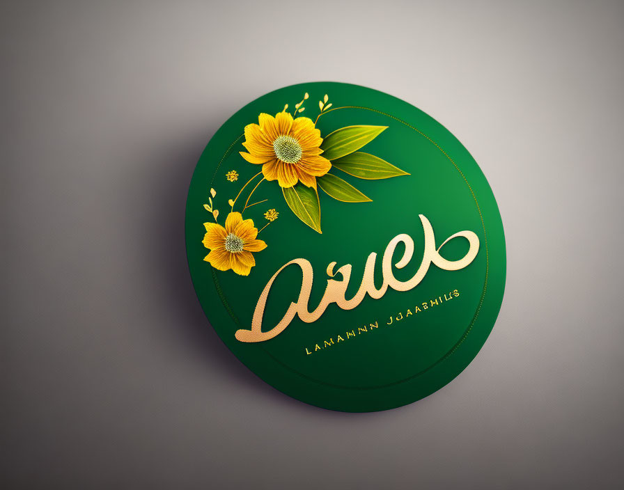 Logo with Laurel flowers