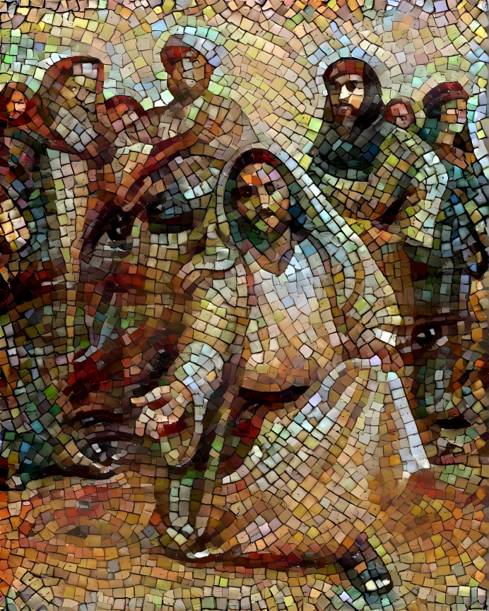 Stoning mosaic