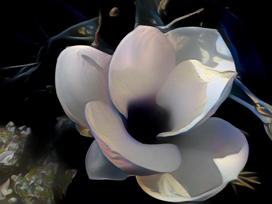 Magnolia and Fractal Butterfly