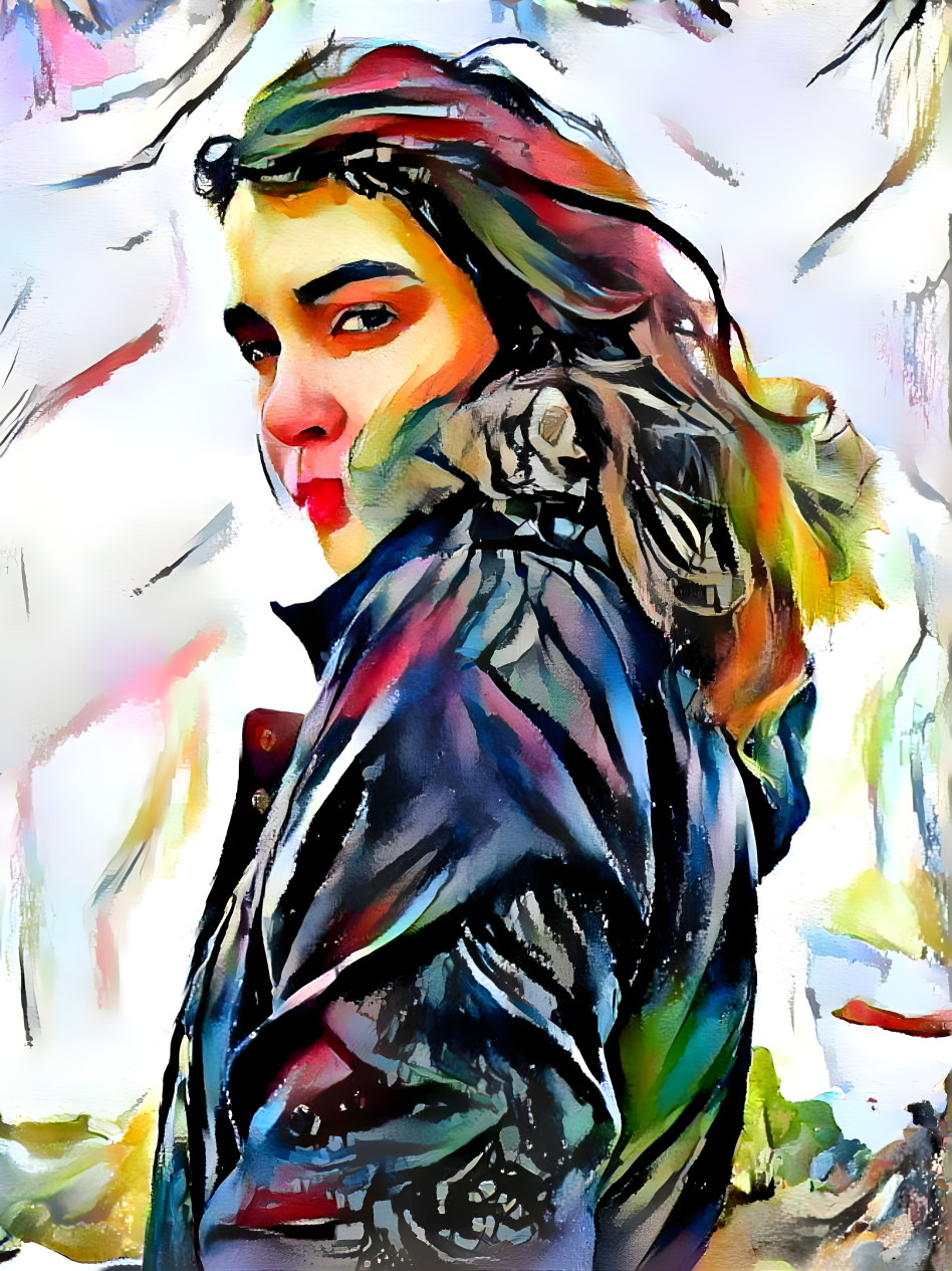 Watercolor girl