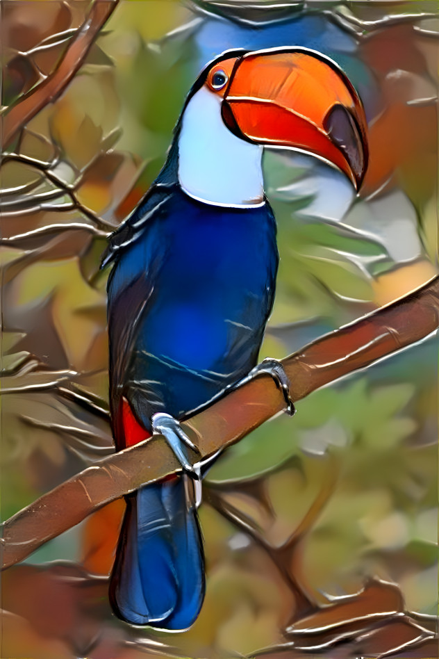 Stained Glass Toucan