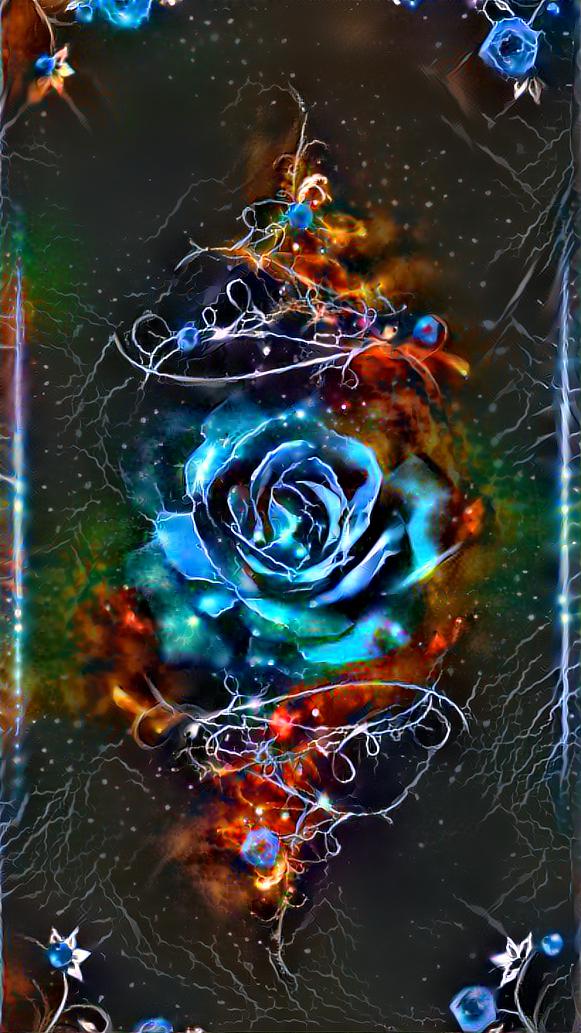 Cosmic Blue Rose