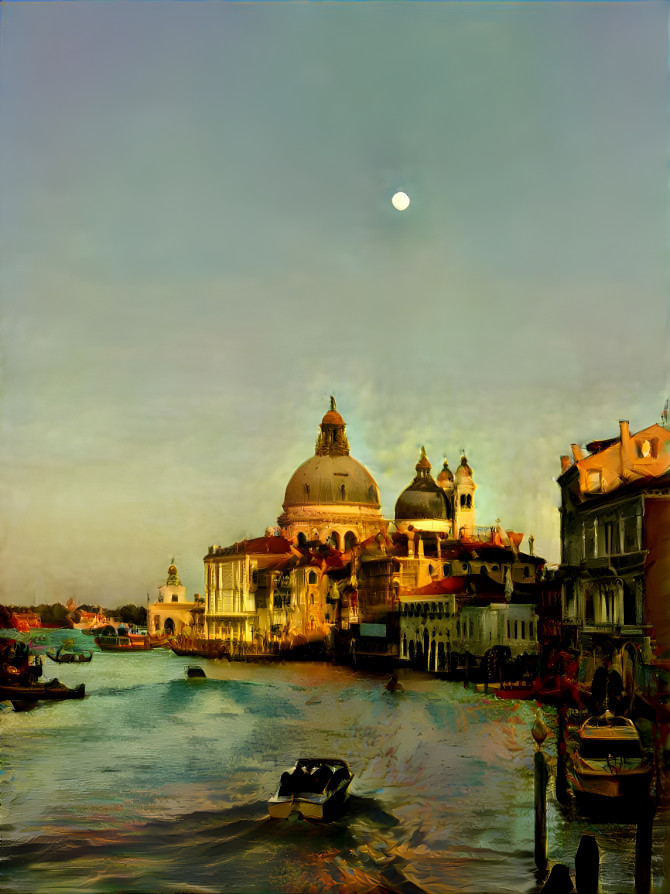 Grand Canal at moonrise