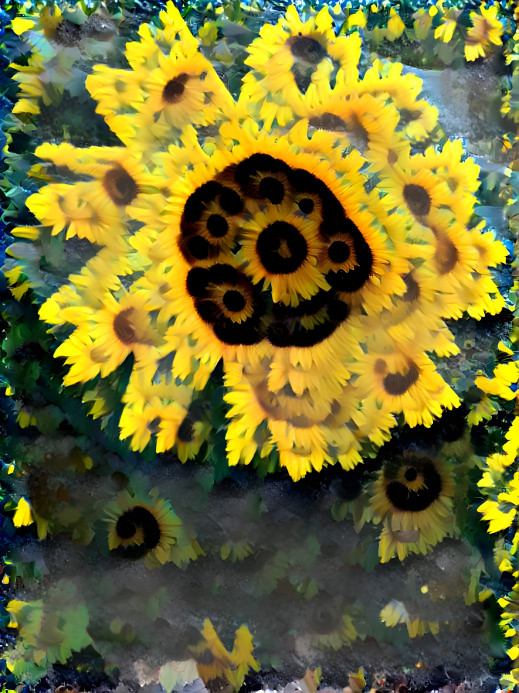 Sunflower cubed