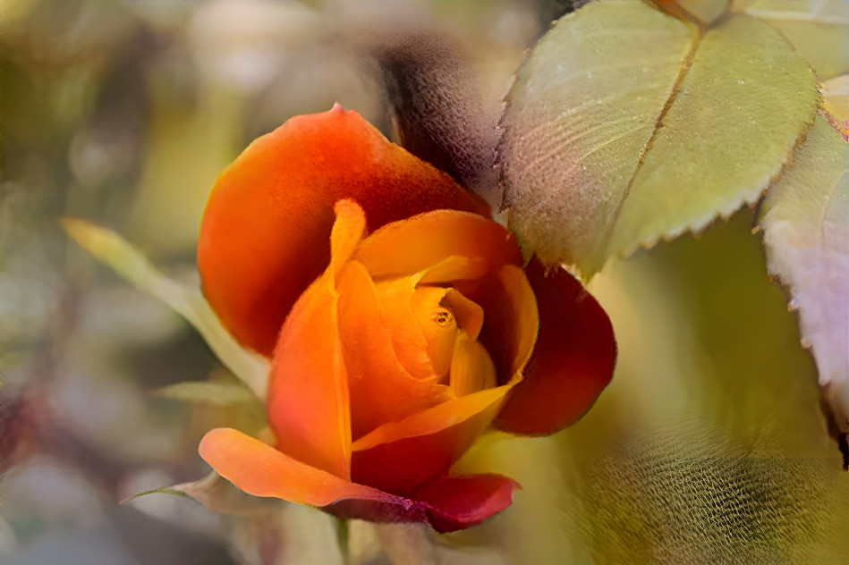Orange rose Bud OSP