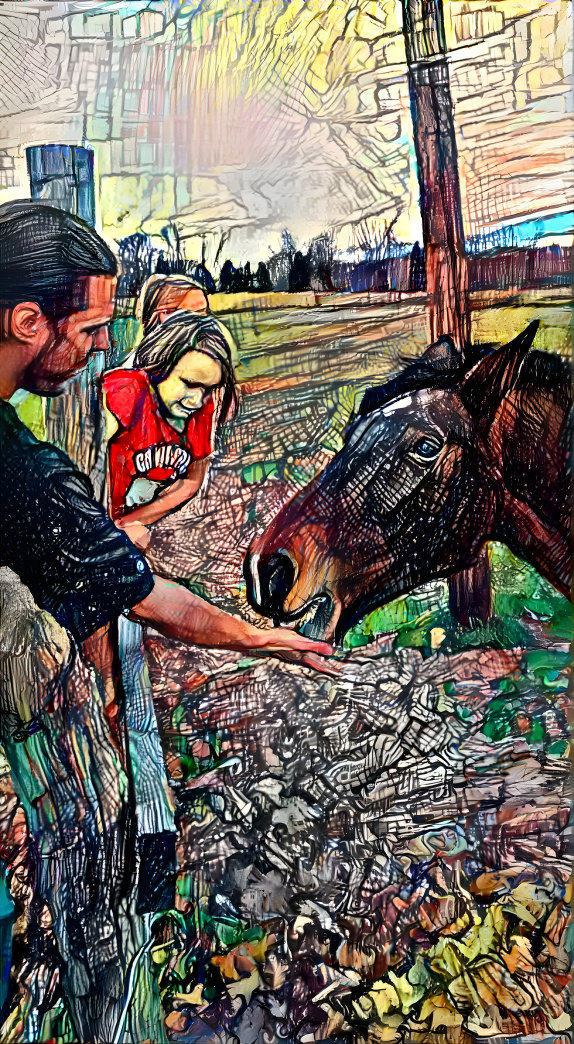 Feeding the horse