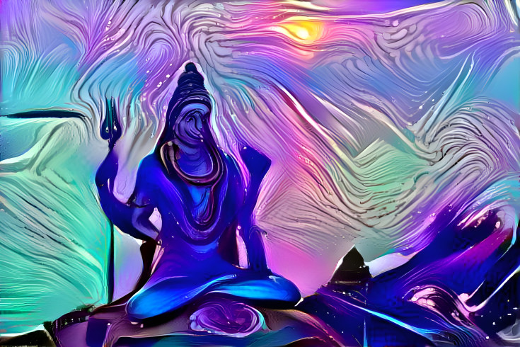 Psychedelic Lord Shiva (Dream of Shiva)