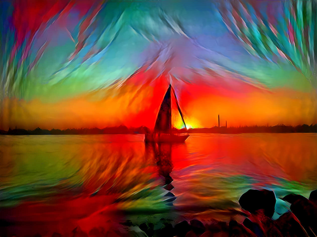 Sunset Boat