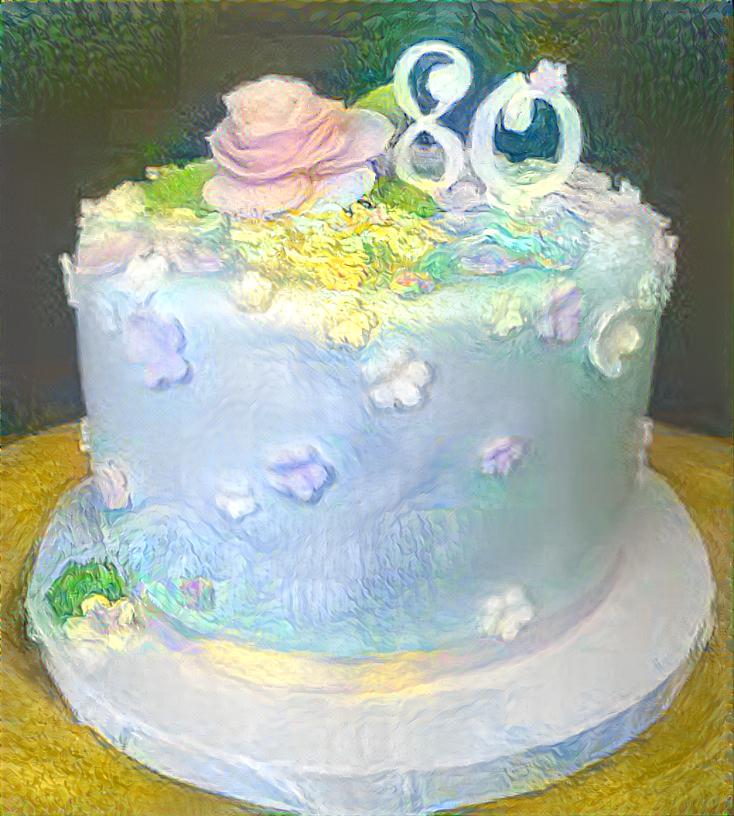 Birthday cake of anime