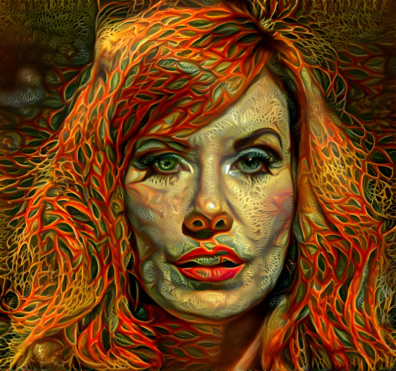 Abstract Redhead 