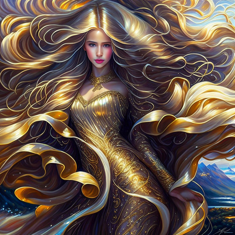 The Golden Goddess of The Summer Wind