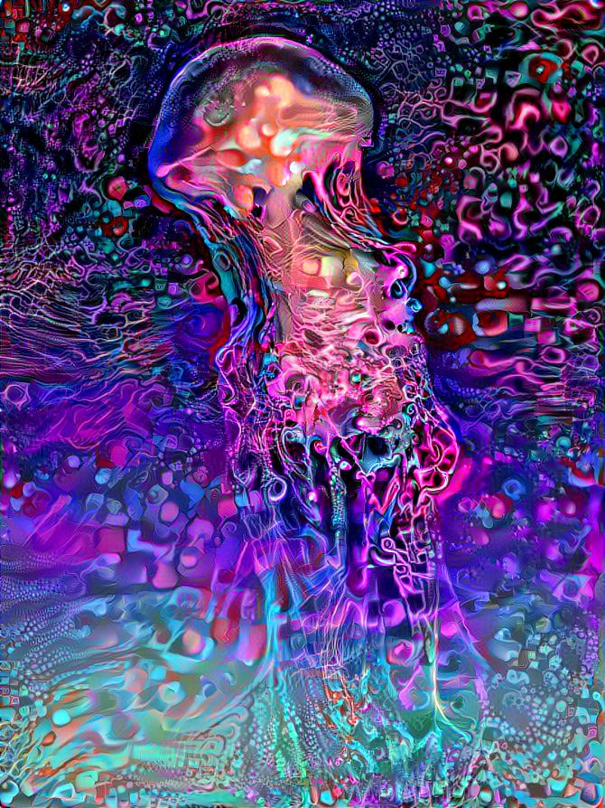 Cosmic jellyfish