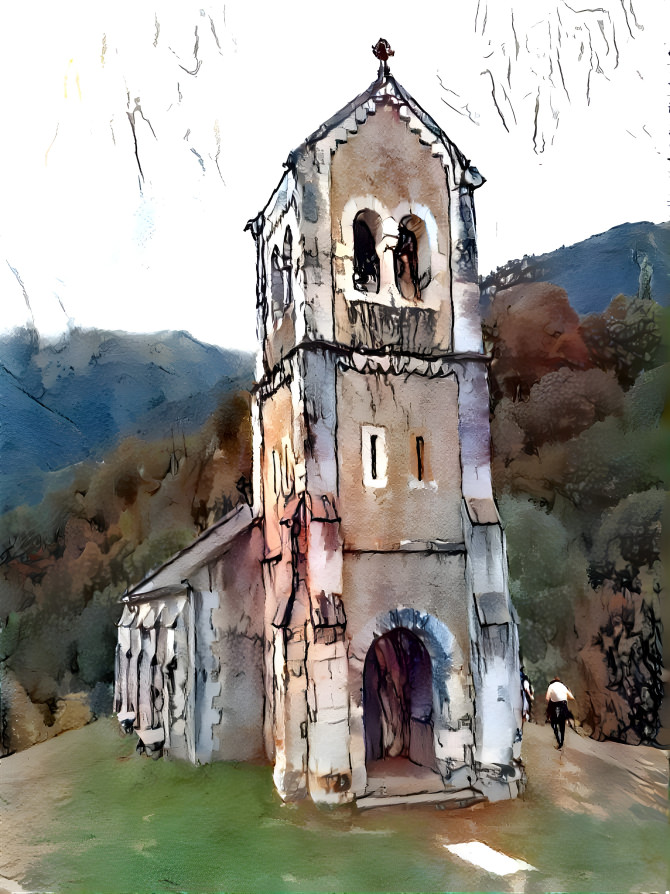 Church in the mountain