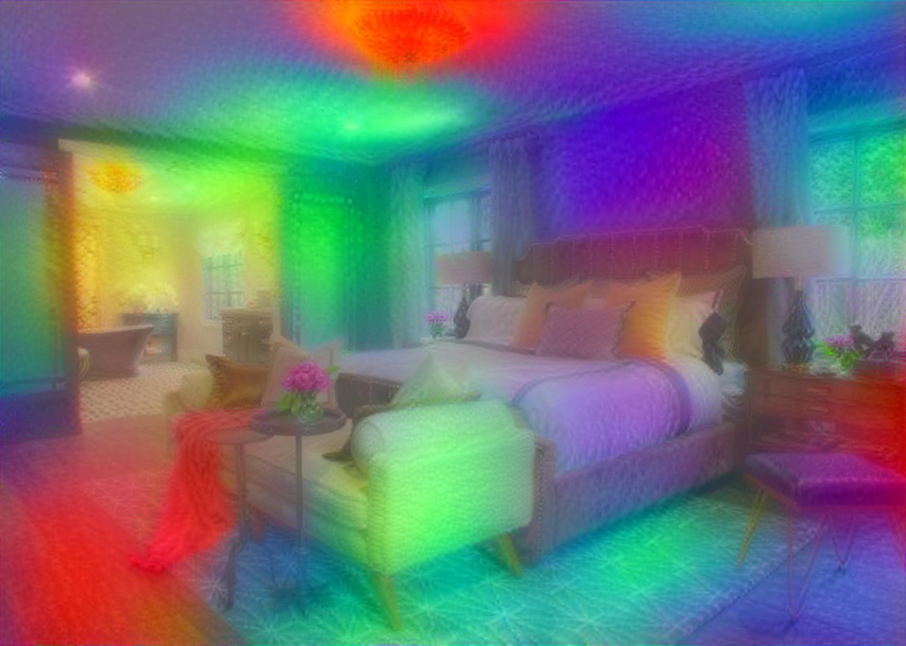 Electric Loud Rhodium Velveteen Fuzzy Silk Bedroom