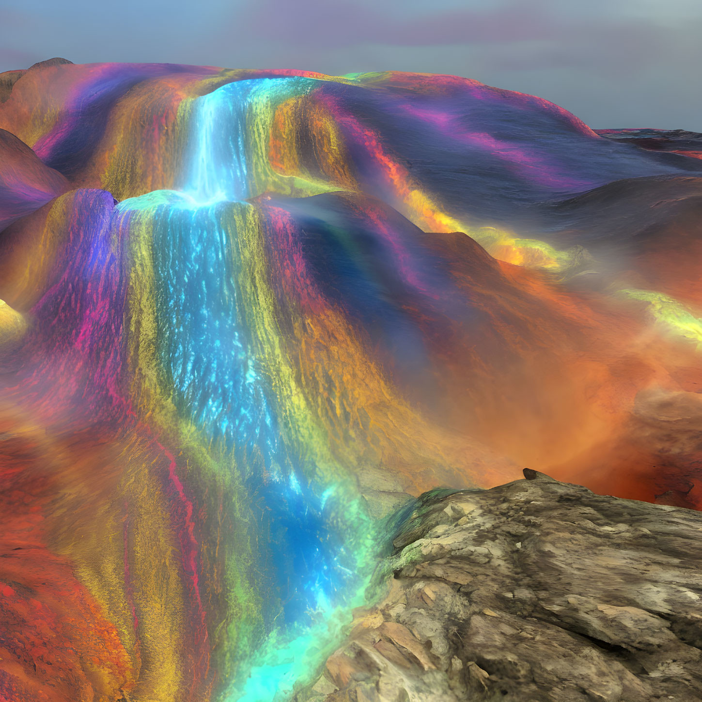 new rainbow lava footage