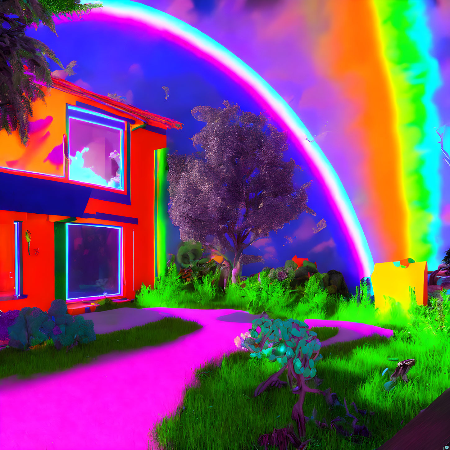 Dark Rainbow Quasiluminescent Houses...