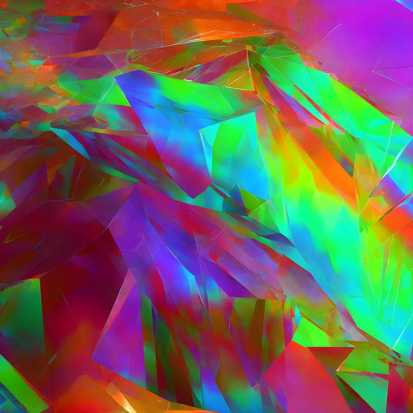 5D shattered prism crystal glitch photograph