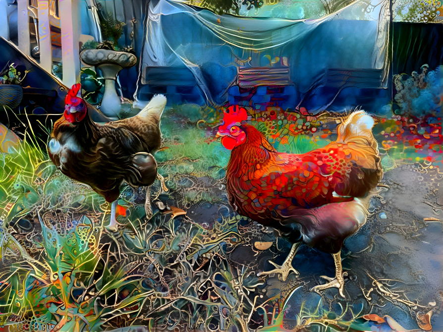 Couple Chooks Hanging Out