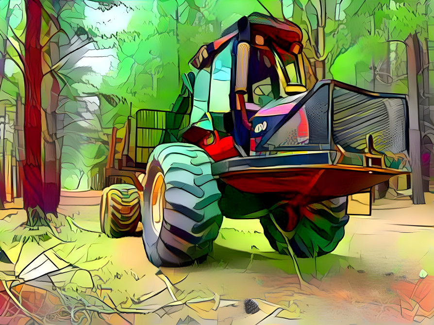 Cool Forest Tractor 