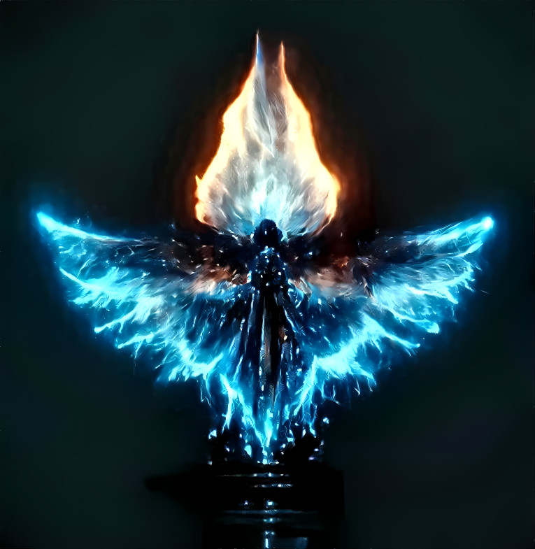 The angel of energy and fire 