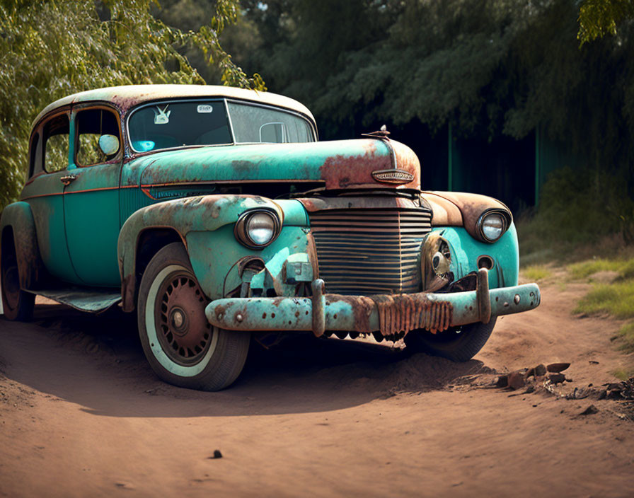 A rusty old jalopy