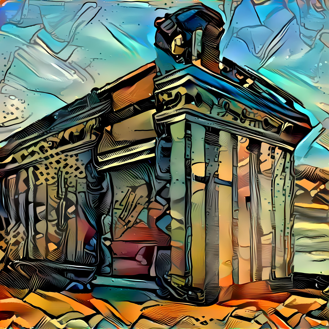 Abstract Temple