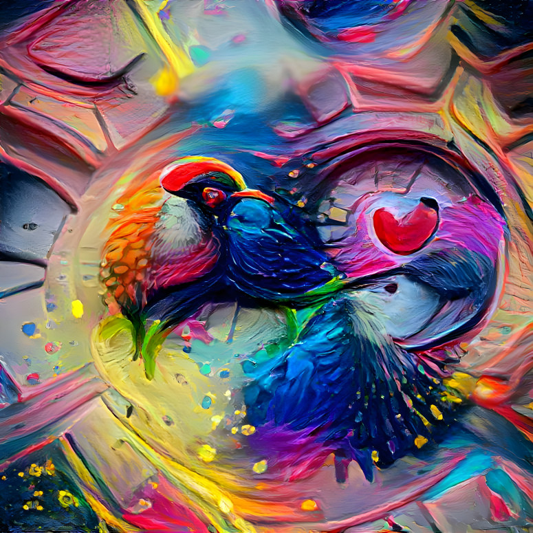 Romantic Love birds couple