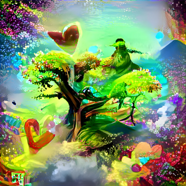 Love birds couple on Epic tree 