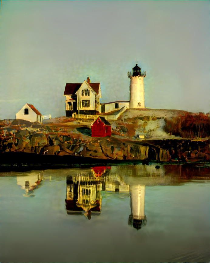 Nubble Lighthouse in Cape Neddick, Maine.