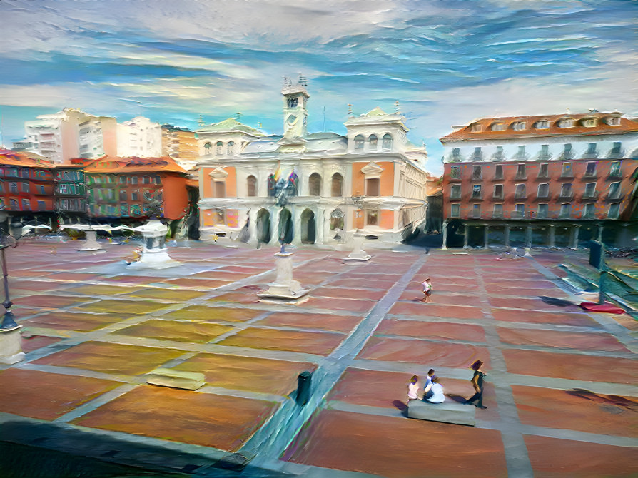 View of Valladolid's Plaza Mayor.